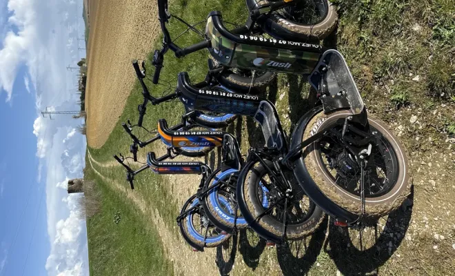 Faire une randonnée en Trottinette électrique tout terrain au départ du lac de la Thésauque, Toulouse, Aquaparc Toulouse